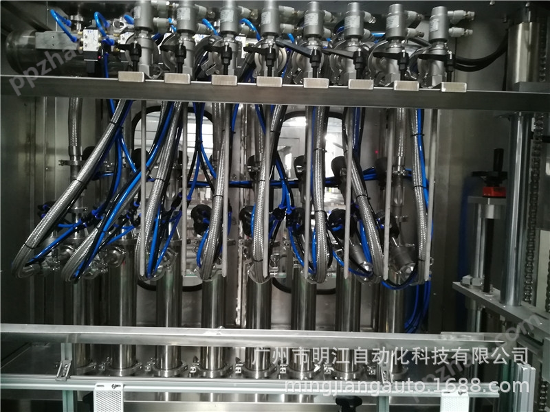 精华液护发素灌装机生产线 自吸式气动防爆洗发水液体定量灌装机示例图6