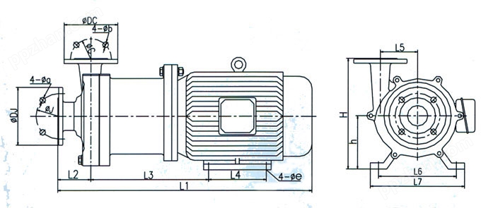 CQ微型不锈钢磁力泵安装尺寸