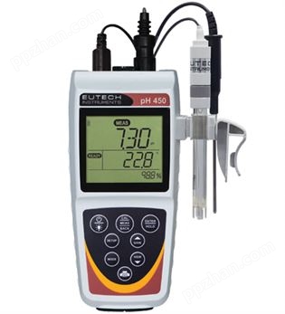 优特eutech pH450便携式pH/ORP/离子/温度测量仪
